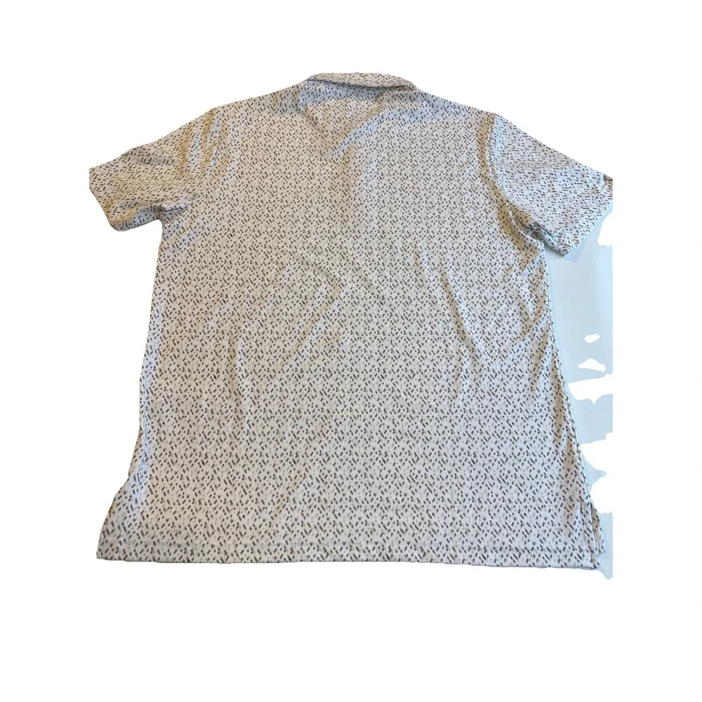 Adidas  Ultimate365 Micro Argyle Golf Polo, White/Putty Beige, Men's Large‎